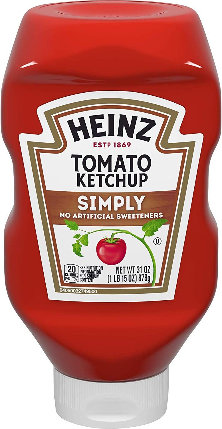 Heinz Simply Tomato Ketchup (31 oz Bottle) (4 Pack)