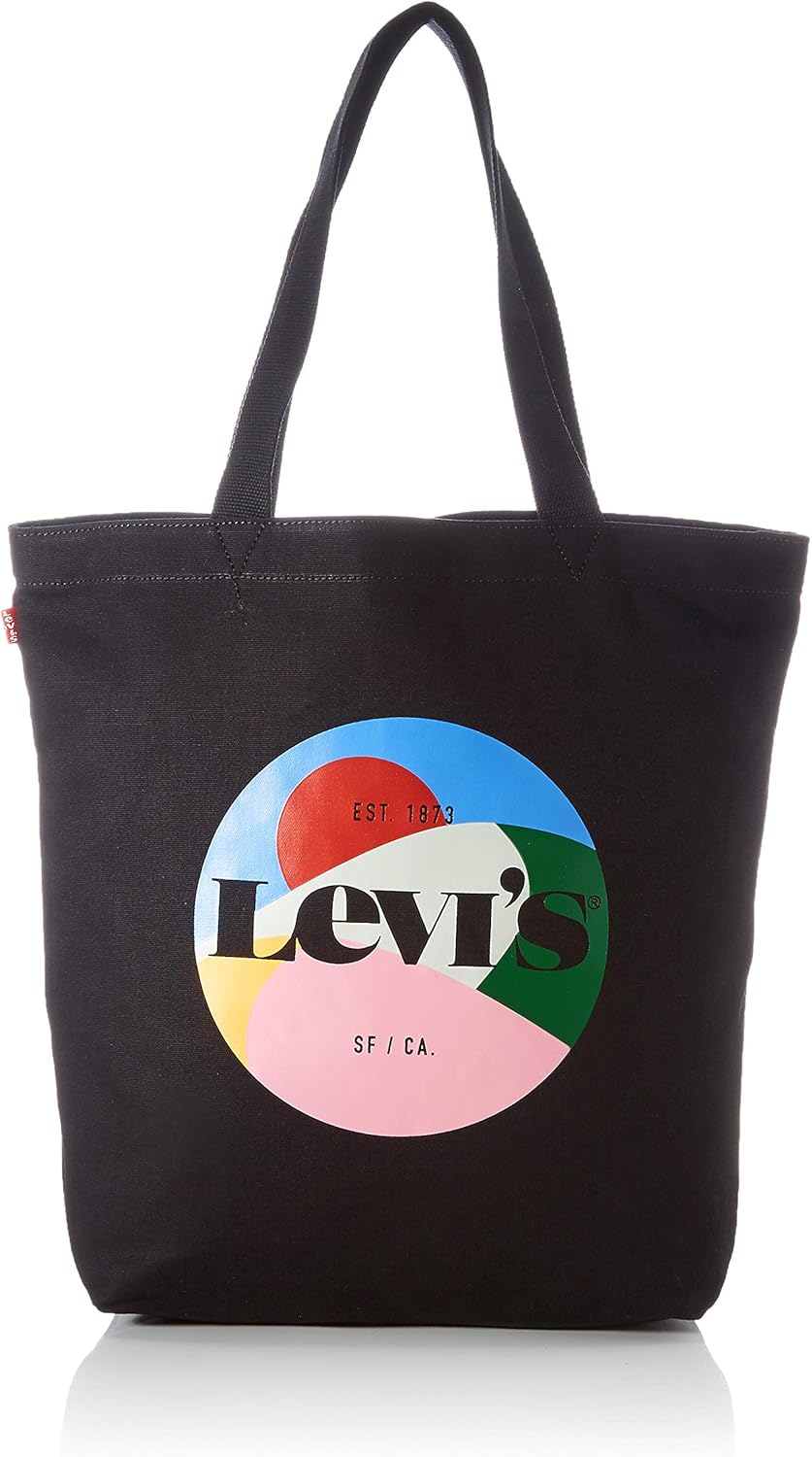 Levi's Women's Seasonal Graphic Tote Bag, Regular Black, 30x14x39cm