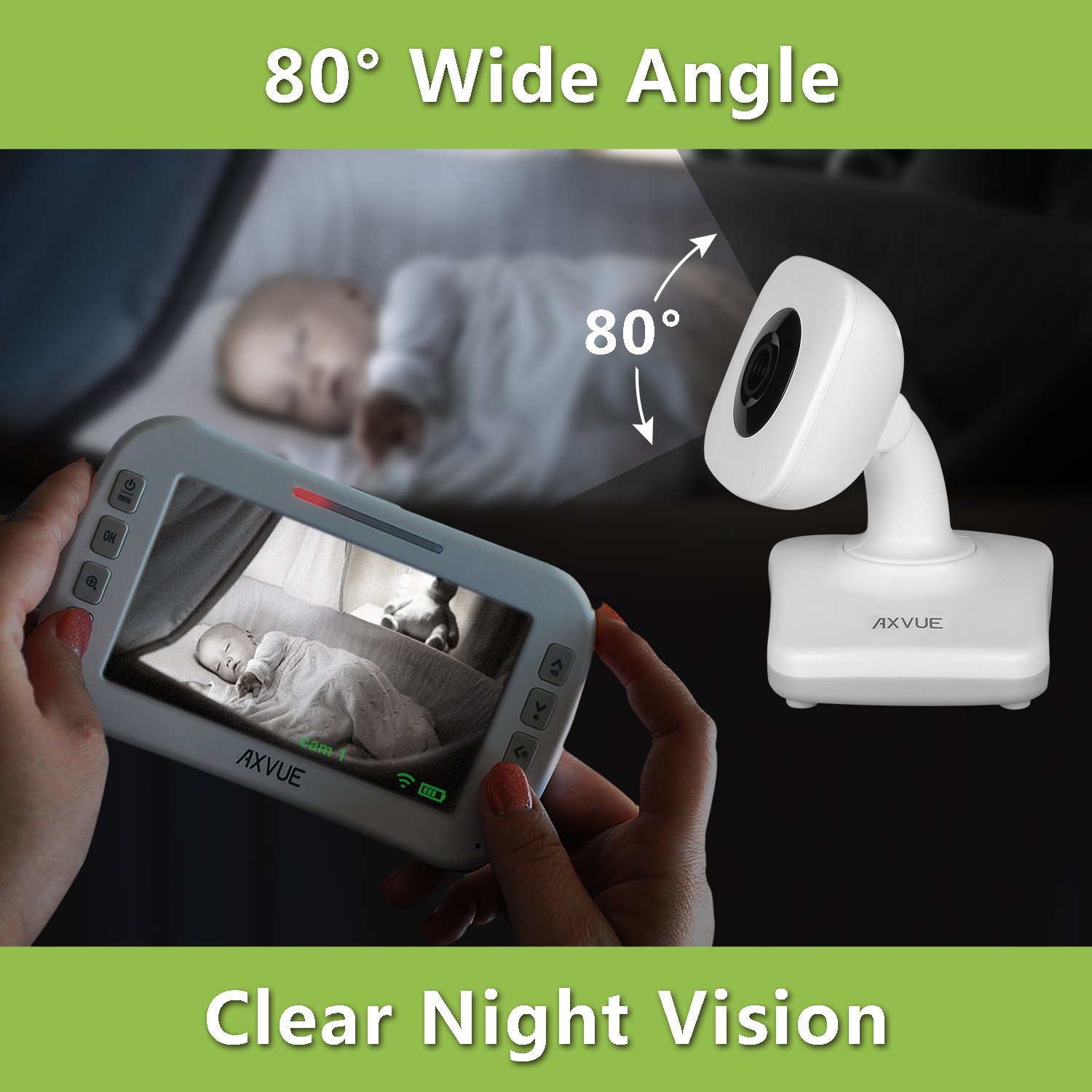 axvue e612 video baby monitor