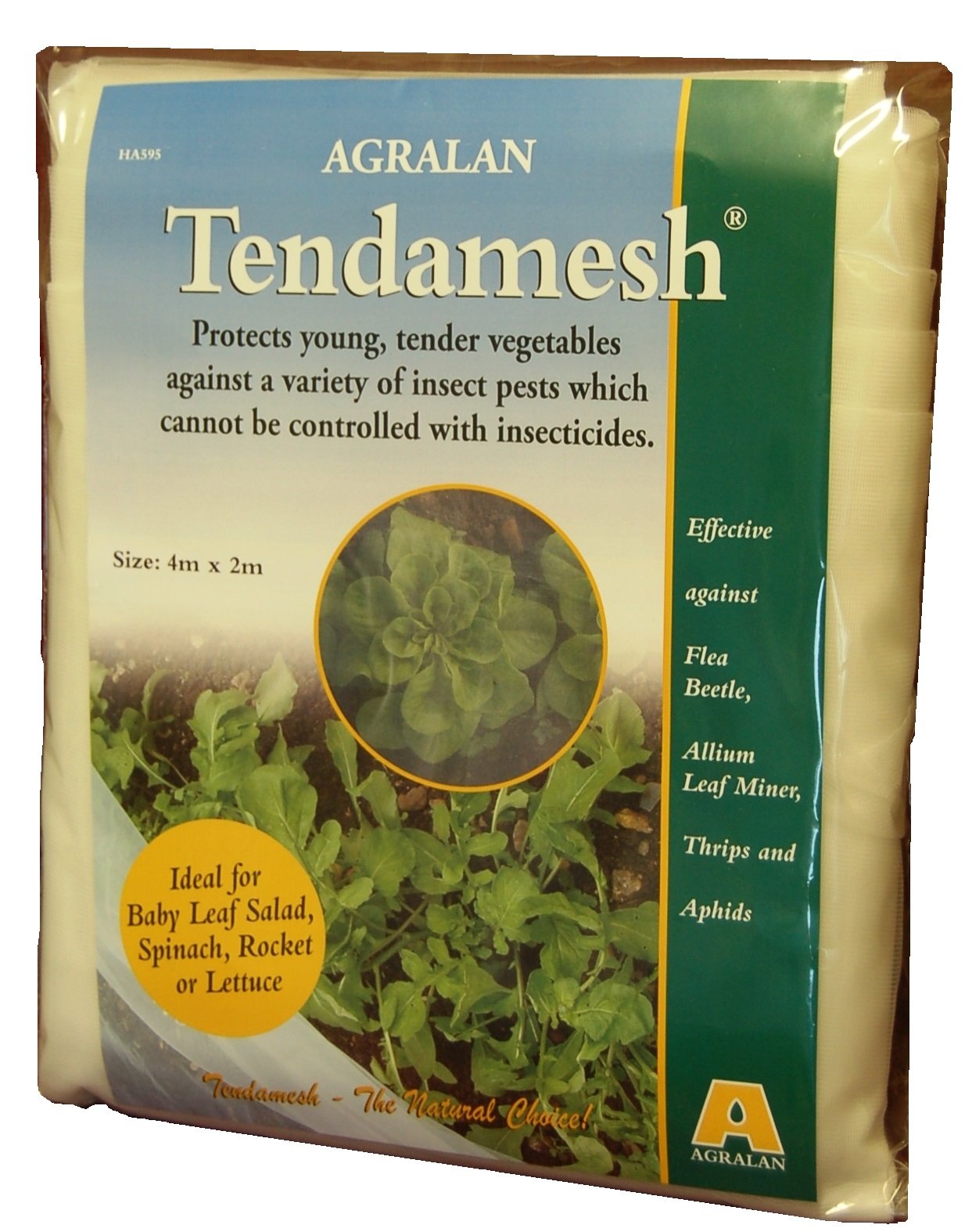Agralan Tendamesh | Lightweight Insect Netting for Crop Protection | Cover Fruit Vegetable Seedlings | 2.1m x 4m