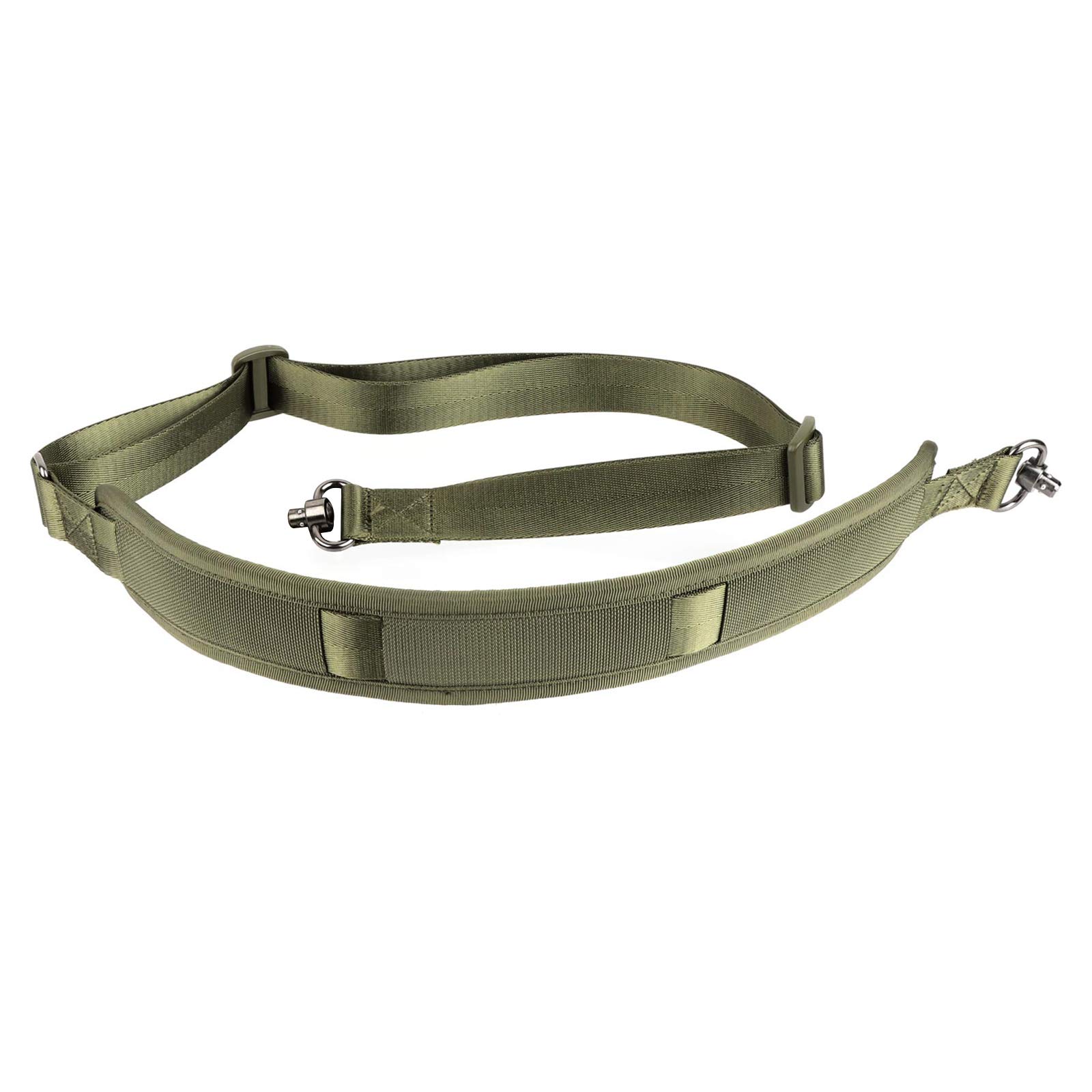 ToopMount 2 Point Tactical Sling QD Swivel Sling Rifle Gun Shoulder Rope Nylon Polymer Adjustable Rifle Strap for Hunting Airsoft Sports (Green)