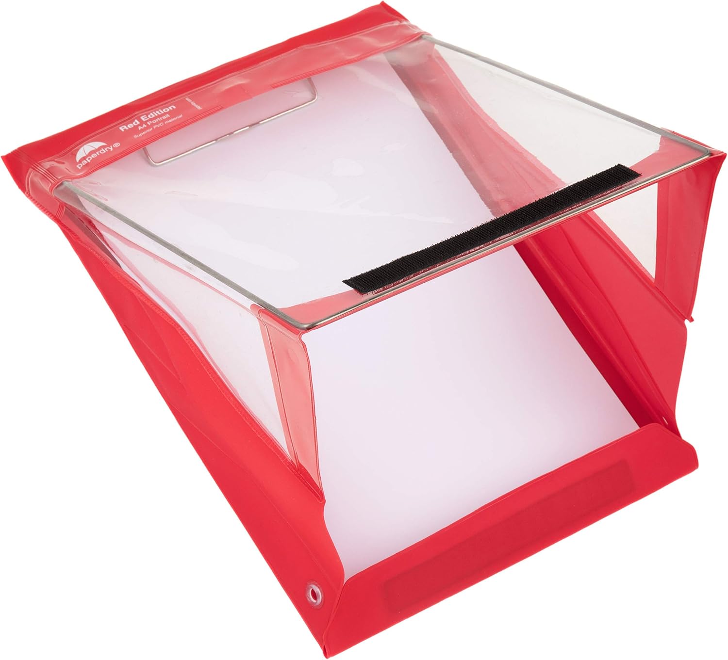 Waterproof Clipboard A4 Portrait by Paperdry, Red, Superior PVC Plastic with Cold Protection