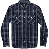 RVCA Mens Standard Fit Long Sleeve Button Up Flannel Shirt