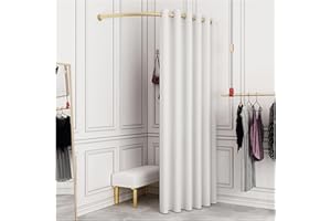 Clothing Store Fitting Room, 47in/120cm Changing Area for Mall, Boutique and Office - Privacy Protection With Shading Curtain