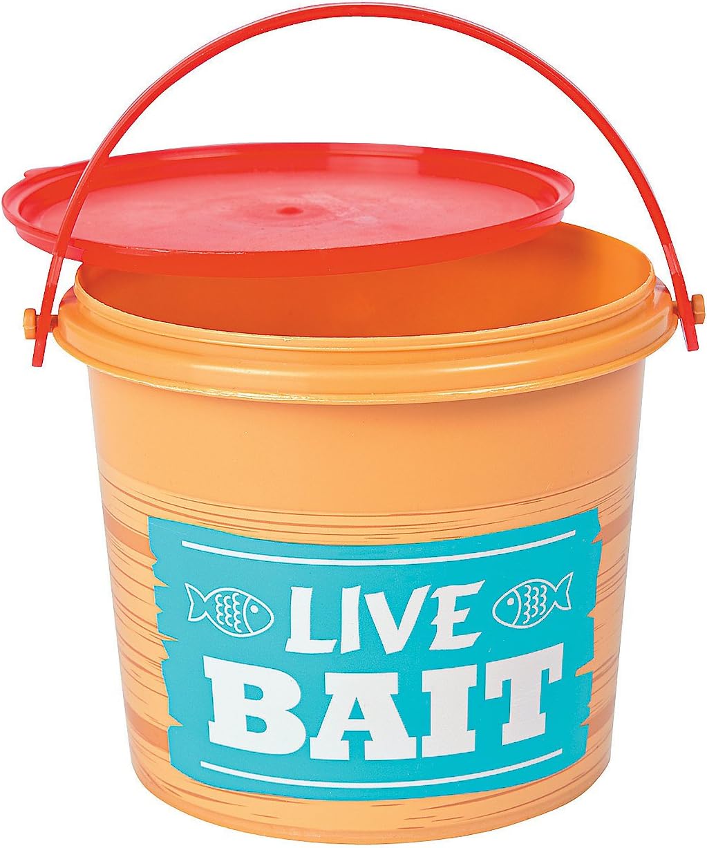 Little Fisherman Live Bait Pails with Lids (12 buckets