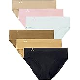 Balanced Tech Moisture Wicking Underwear for Women, Seamless Workout Hipster Brief Bikini Panties