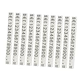 OHPHCALL 10pcs Jewelry Price Tags Transparent