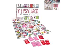 FYPHJKT Tipsy Land Drinking Board Game,Fun Party Game, Hilarious Drinking Challenges,Perfect for Gatherings and Celebrations