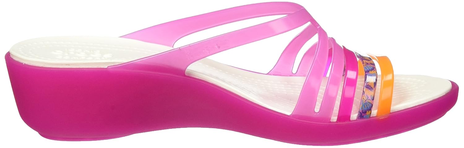 crocs isabella mini women wedge in pink