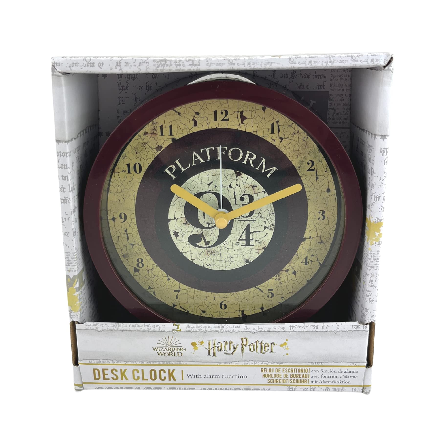 Pyramid International Harry Potter Alarm Clock (Platform 9 3/4 5 Inches) 12 cm Diameter - Official Merchandise