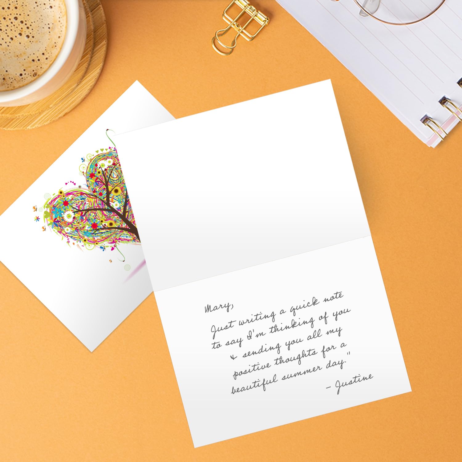 Seasons of Life Note Card Assortment Pack/Set Of 24 Greeting Cards And White Envelopes / 4 7/8