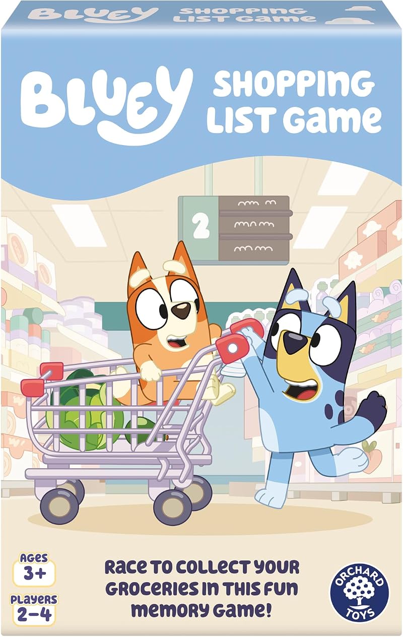Orchard Toys Bluey Shopping List Matching Game for Kids 3+