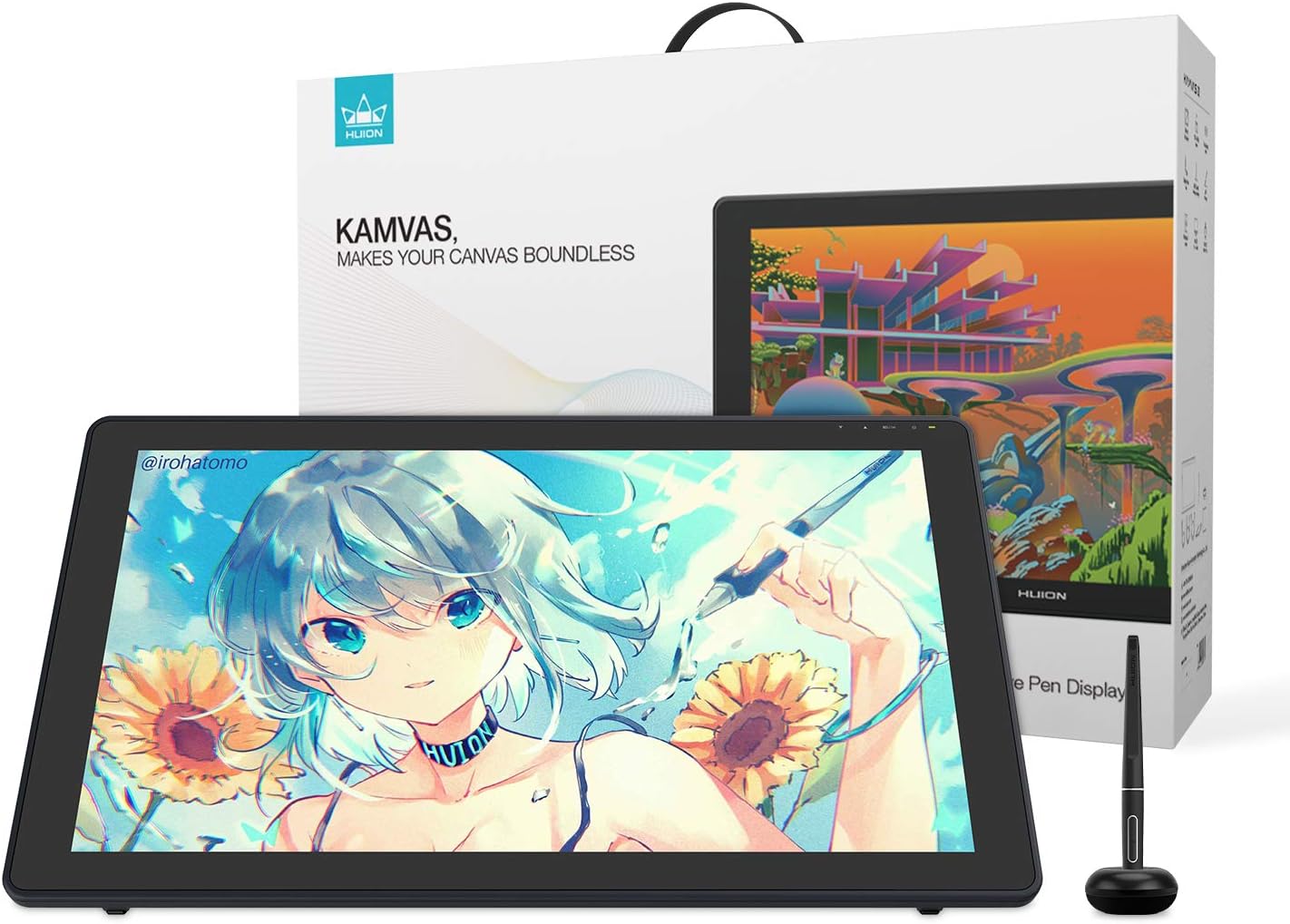 Amazon Huion液タブ Kamvas 22 スマホでお使える液タブ C Cケーブル付き 充電不要な筆圧感度8192レベルのペン 高画質21 5インチ液晶タブレット 1 Srgbカバー率 保護フィルム付き Huion ペンタブレット 通販