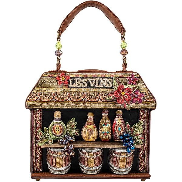 MARY FRANCES:メリーフランシスビーズ装飾パーティーバッグ Mary Frances The Queen Beaded Mini Crossbody Bag – Novelty Evening