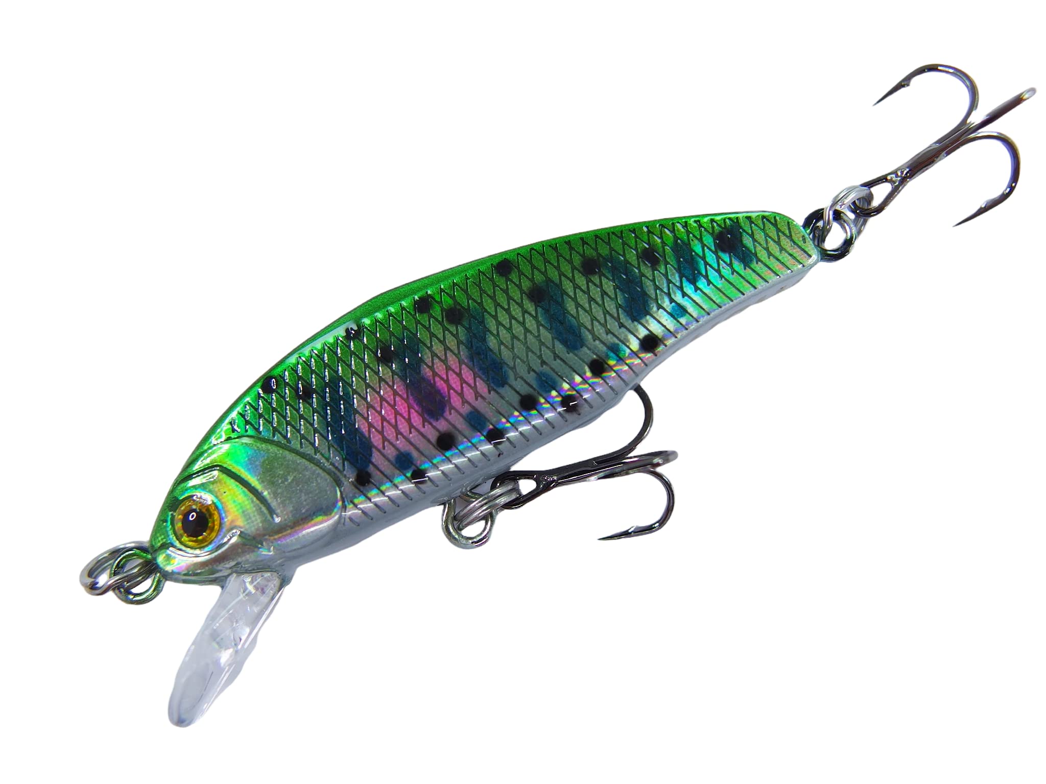 momolures Trout Fishing Lure Flat Sinking Minnow 44mm 4.4g Tungsten Sinker ST-36BC #14 Hook equipped (YAMAME)