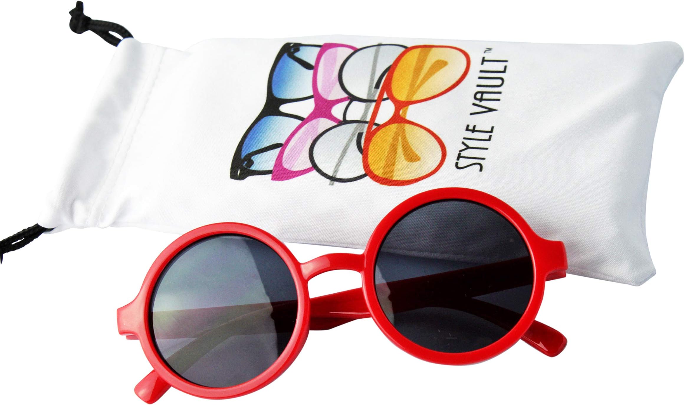 Kd3008 Baby Infant Toddlers Age 0~24 Months Round Retro Sunglasses