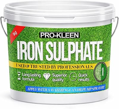 Pro-Kleen Iron Sulphate 1KG Lawn Conditioner - Turf Hardener & Fertiliser