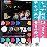 Halloween face paint stencils