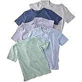Butterblu Taylor 5-Pack Short Sleeve T-Shirts 100% Organic Cotton for Boys & Girls