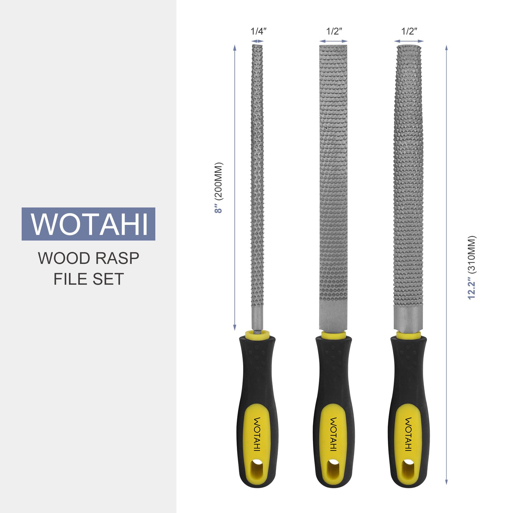 Mua WOTAHI Wood Rasp File Set - 3-Piece T12 Carbon Steel Wood Rasps ...