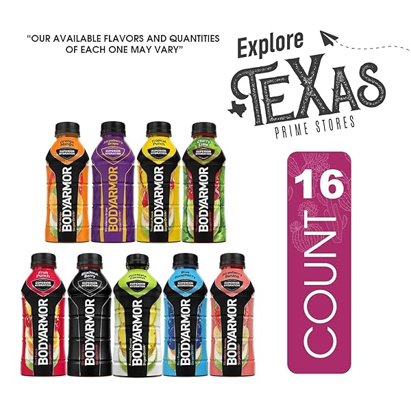 BODYARMOR FLASH I.V. ELECTROLYTE BEVERAGE, GRAPE, HYDRATION DRINK WITH COCONUT WATER FOR RAPID REHYDRATION, POST WORKOUT RECOVERY, 20 FL OZ (PACK OF 12)