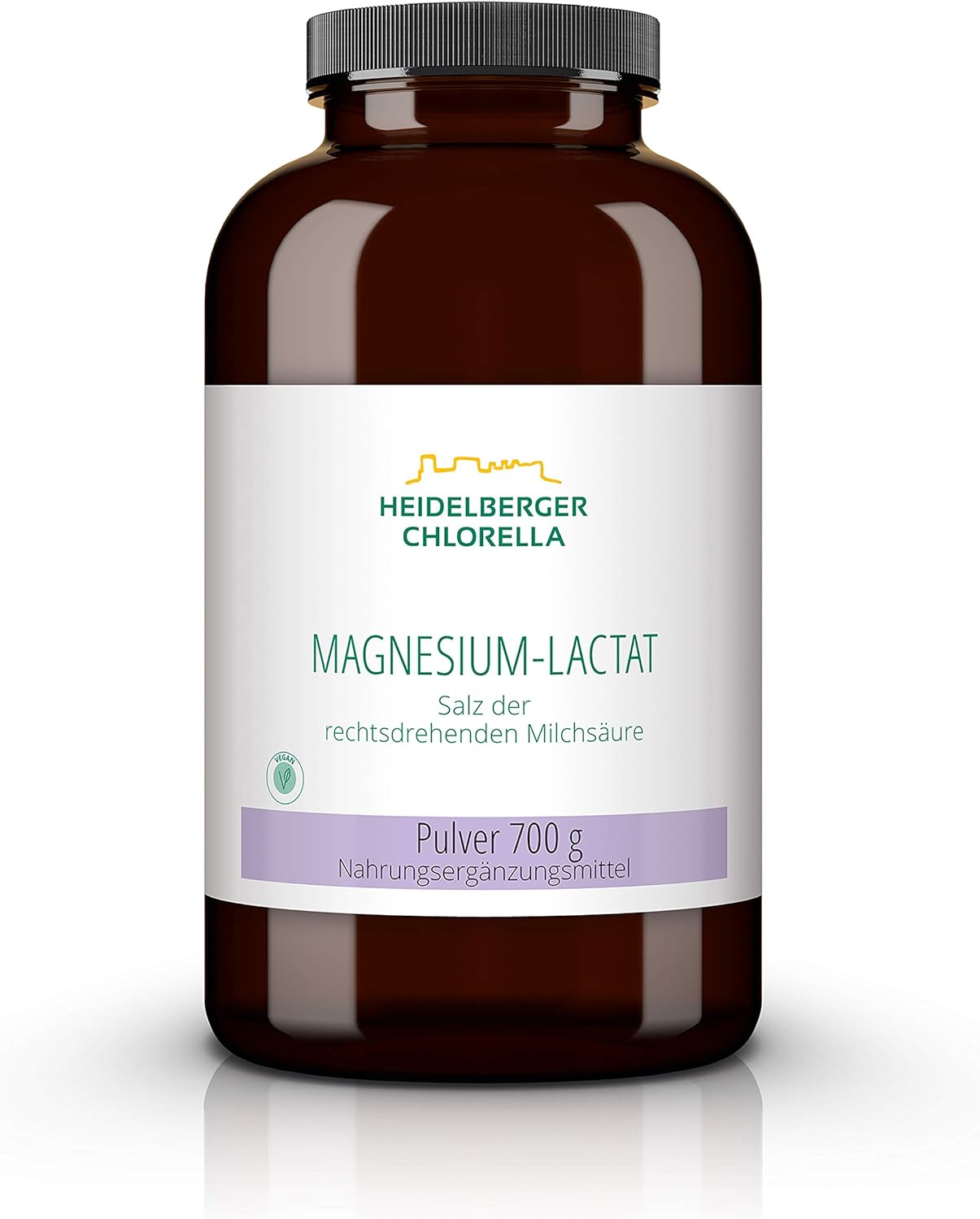 Heidelberger Chlorella MagnesiumLactat Pulver, Salz der Rechtsdrehenden Milchsäure, vegan Heidelberger Chlorella MagnesiumLactat Pulver, Salz der Rechtsdrehenden Milchsäure, vegan