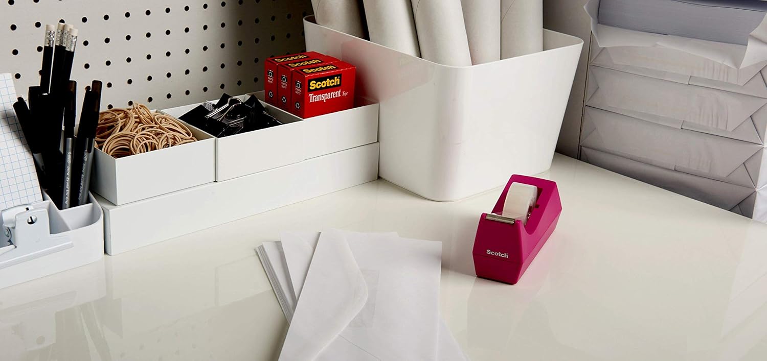 Scotch Transparent Tape, 3/4 in x 1000 in, 24 Boxes/Pack (600K24) : Clear Tapes : Office Products