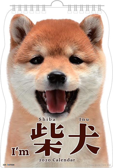 Shiba Inu Die Cut Wall Calendar 2020 With Adorable Shiba Dog Puppies Pictures No Holidays Are Displayed Die Cut Wall Calendar 2020
