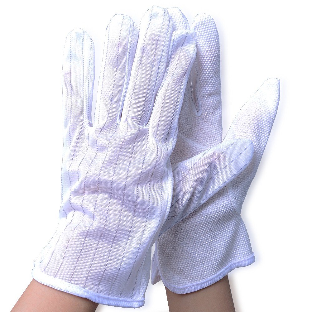 Aituo 3 Pair Anti-Static Anti-Skid Gloves Pc Computer Working Safe Gloves (Small)