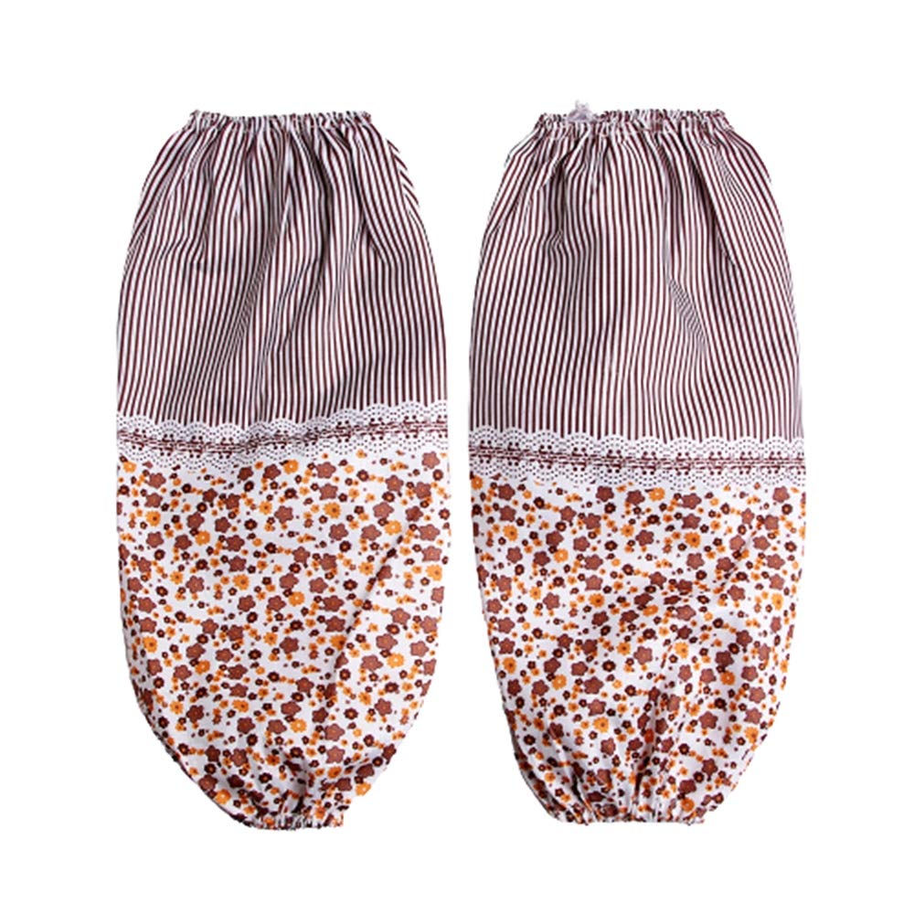 Arm Sleeves Covers PVC Arm Protector Oversleeves Protection (Brown