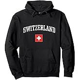 Vintage Flag of Switzerland Love Your Country Pullover Hoodie