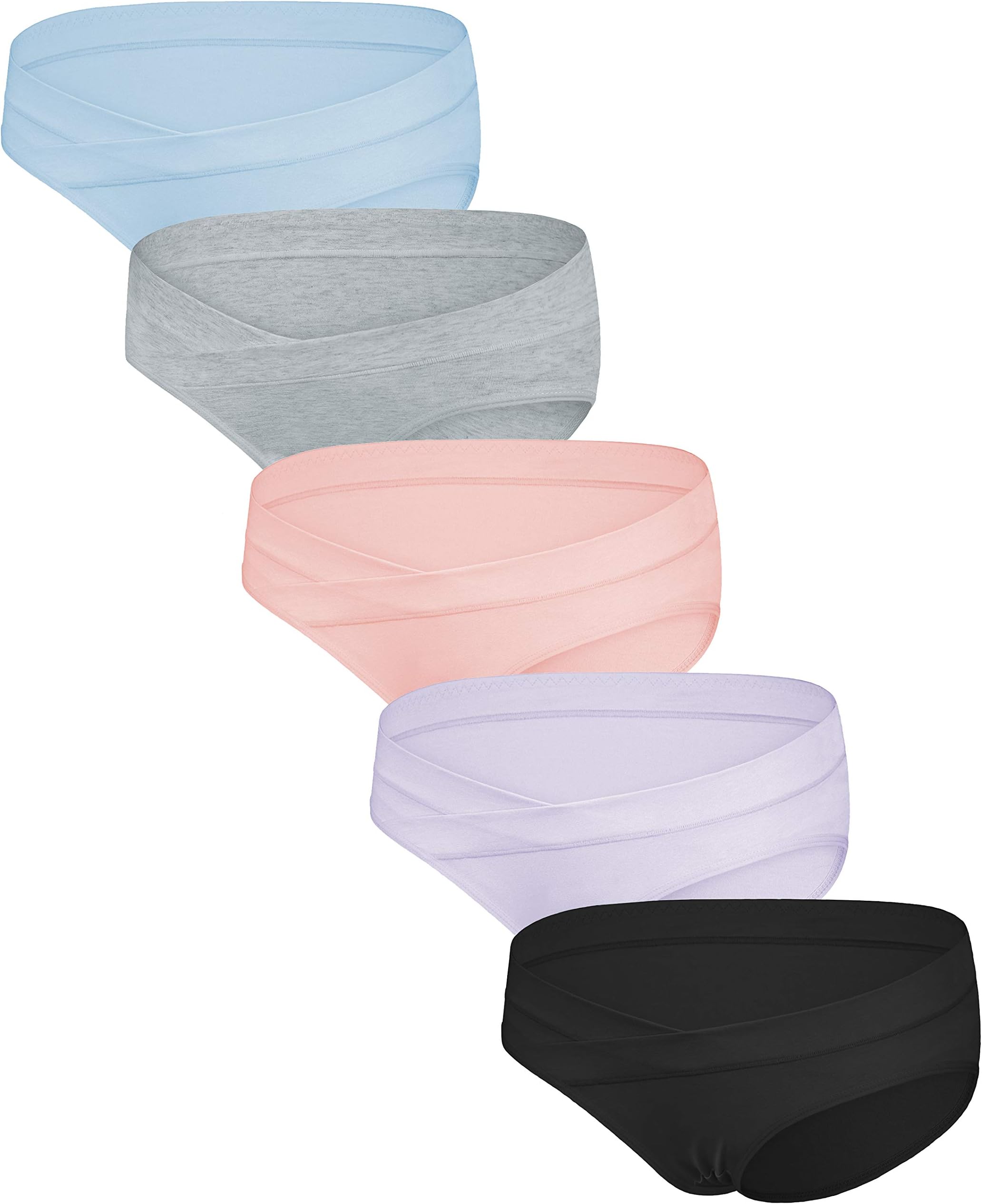 Multi-Pack Cotton Maternity Pregnant Panties Postpartum Mother Under Bump Underwear