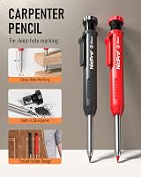 Nicpro 11 Pack Carpenter Pencil Set with Sharpener and Refills 2.0/2.8mm view 2
