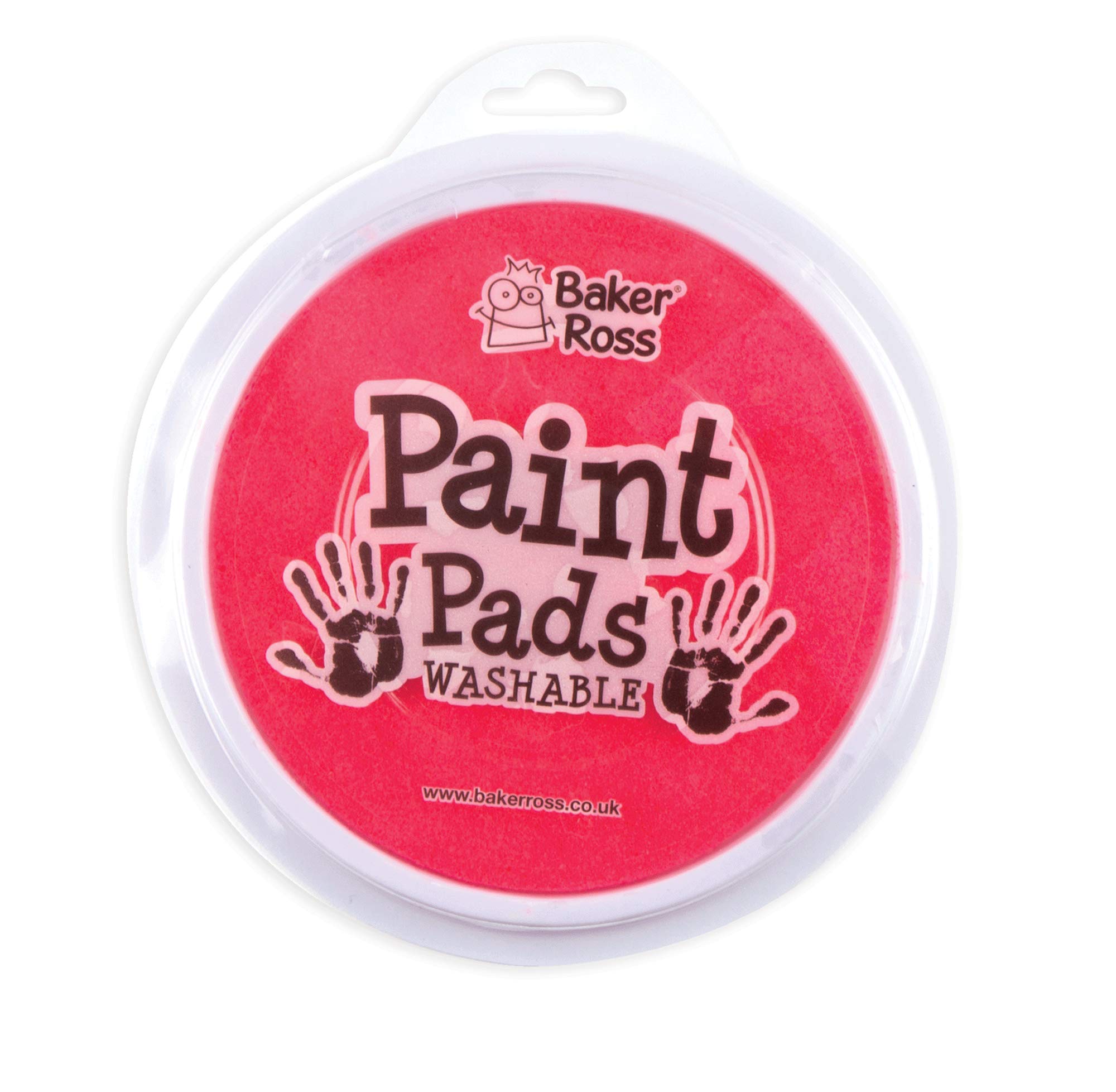 Baker Ross EV943 Pink Paint Pad - Pack of 1, For Kids Finger Painting for Arts and Crafts Projects