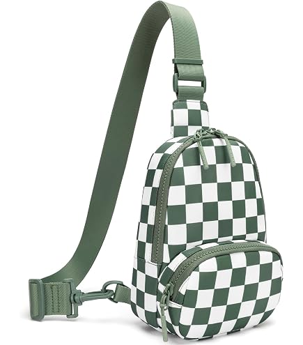 Amazon.com | kuifang Small Checkered Crossbody Sling Bag  display picture 2
