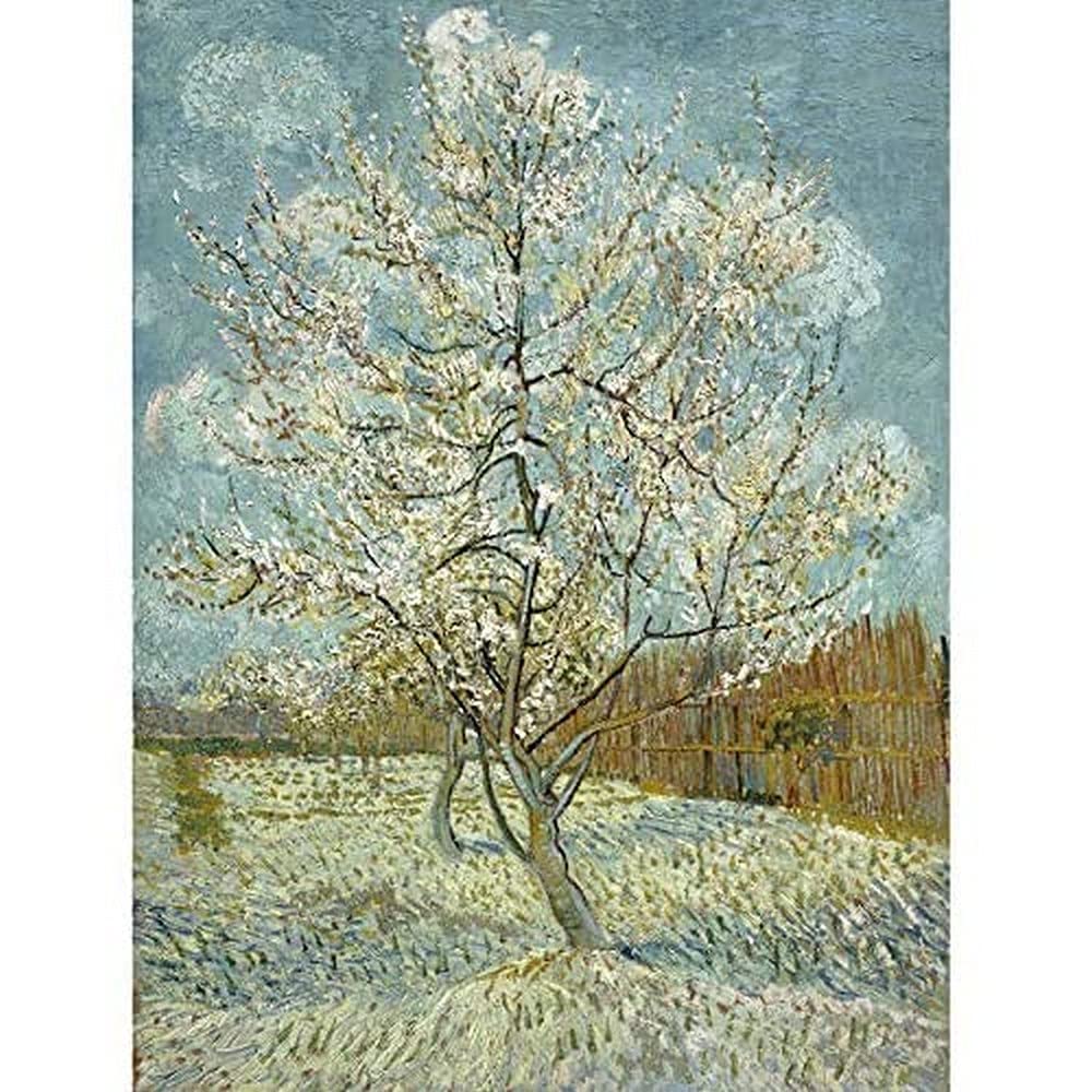 Vincent Van Gogh De Roze Perzikboom Art Print Canvas Premium Wall Decor Poster Mural