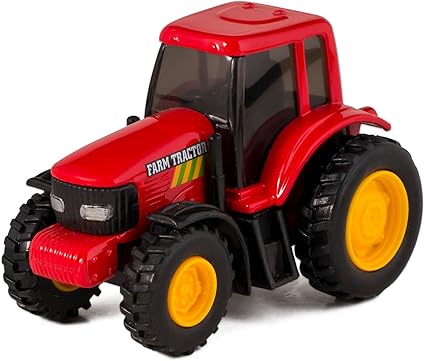 red toy tractor
