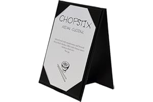 UNIVERSAL BINDERY 12pck- JoeMenu Table Tent A-Frame 6x4 Insert Size- Menu Display- Perfectly Sits on Table for Daily/Drink Specials