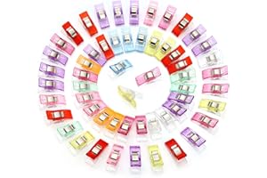 GWHOLE Pack of 60 Sewing Clips for Quilting Crafting, Multi-Color