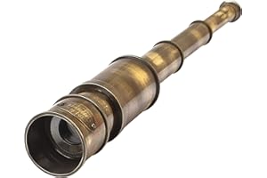 Royal Marine Brass Spyglass Telescope – Vintage Nautical Replica Antique Ship Sailor Scope Collectible Maritime Decor Gift It