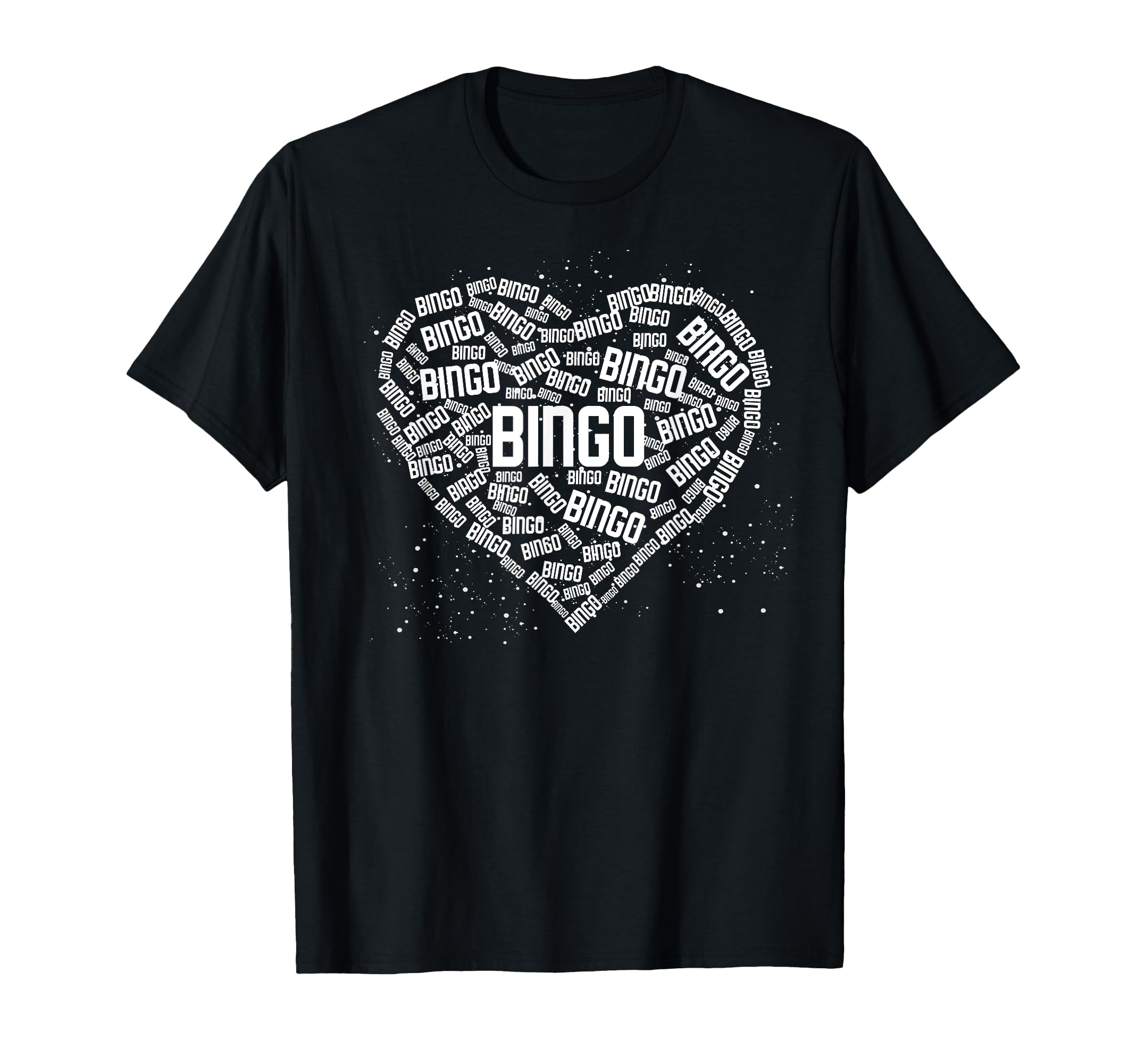 Bingo Player Heart Gambling Lover Bingo Caller Lottery Bingo T-Shirt