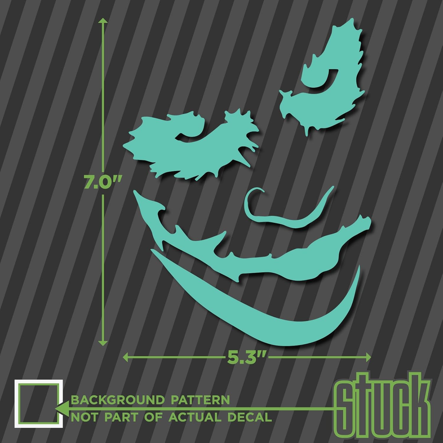 Amazon Com Joker Face 5 3 X7 0 Vinyl Decal Sticker Why So Serious Kitchen Dining