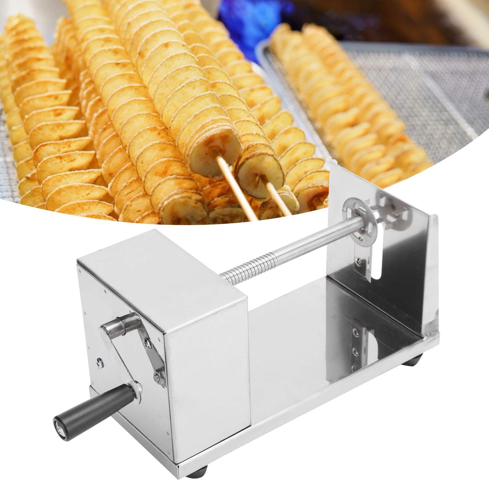 Tornado Spiral Potato Cutter Manual Stainless Steel Spiral Cutting Machine Kitchen Accessories Cooking Tools
