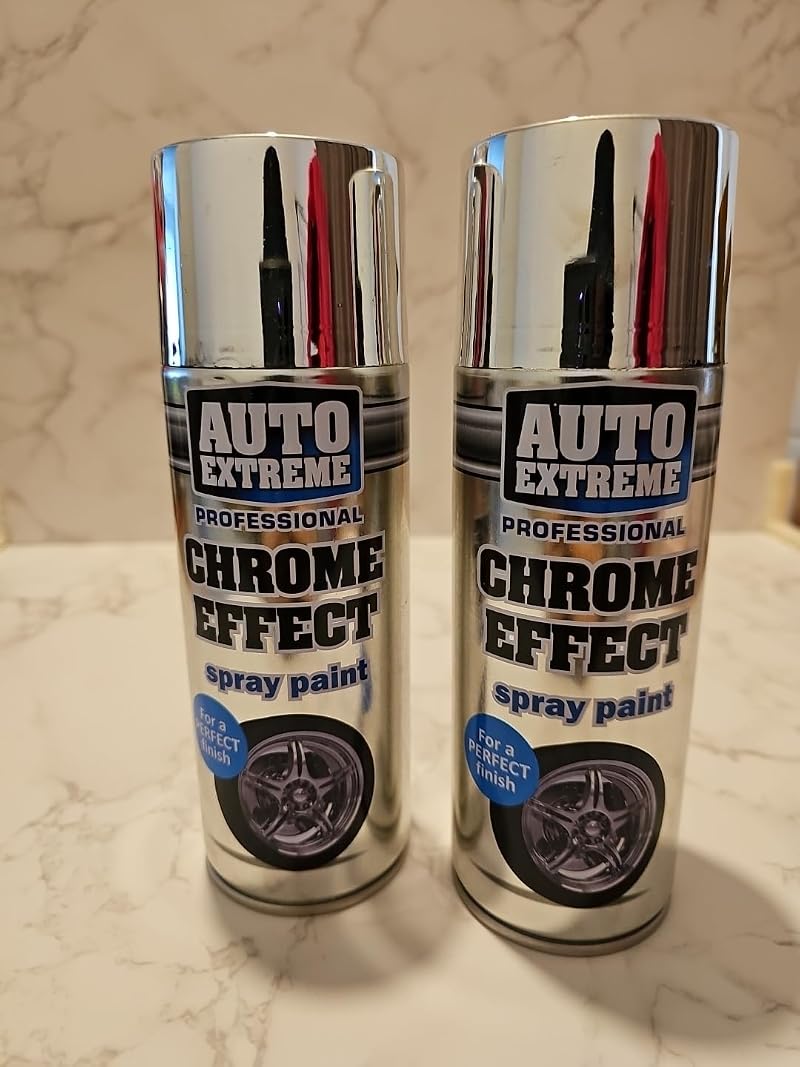 Auto Extreme Auto Spray Chrome Paint 400ml Fast Dry Interior Exterior