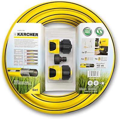 Kärcher Hose Connection Set for Pressure Washers 10 Metre Black Yellow