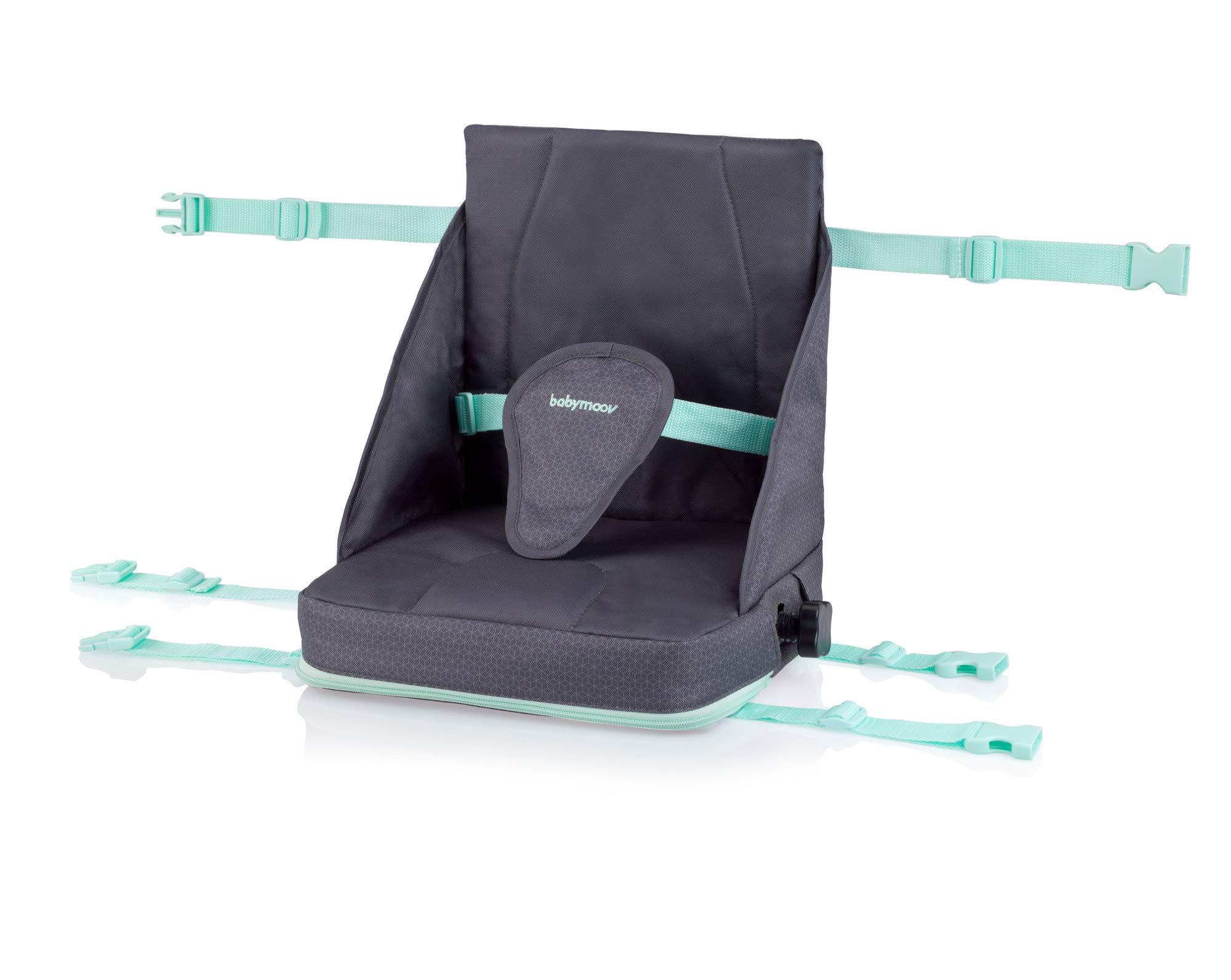 Babymoov Baby Booster Seat Up And Go - For Dining Chair, Height-adjustable, Foldable and Portable - From 6 to 36 months - Max 15kg