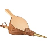 Kings County Tools Fireplace Bellows Indoor Outdoor Fire Pit Tools, 18.75" | Large Fireplace Bellows for Fire Pit, Wood Stove, Cooking Barbecue, Camping, or Fireplaces - Fire Air Blower