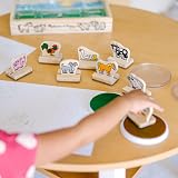 Melissa & Doug My First Wooden Farm Animal Stamp Set | Kids Arts Crafts 3+ view 2