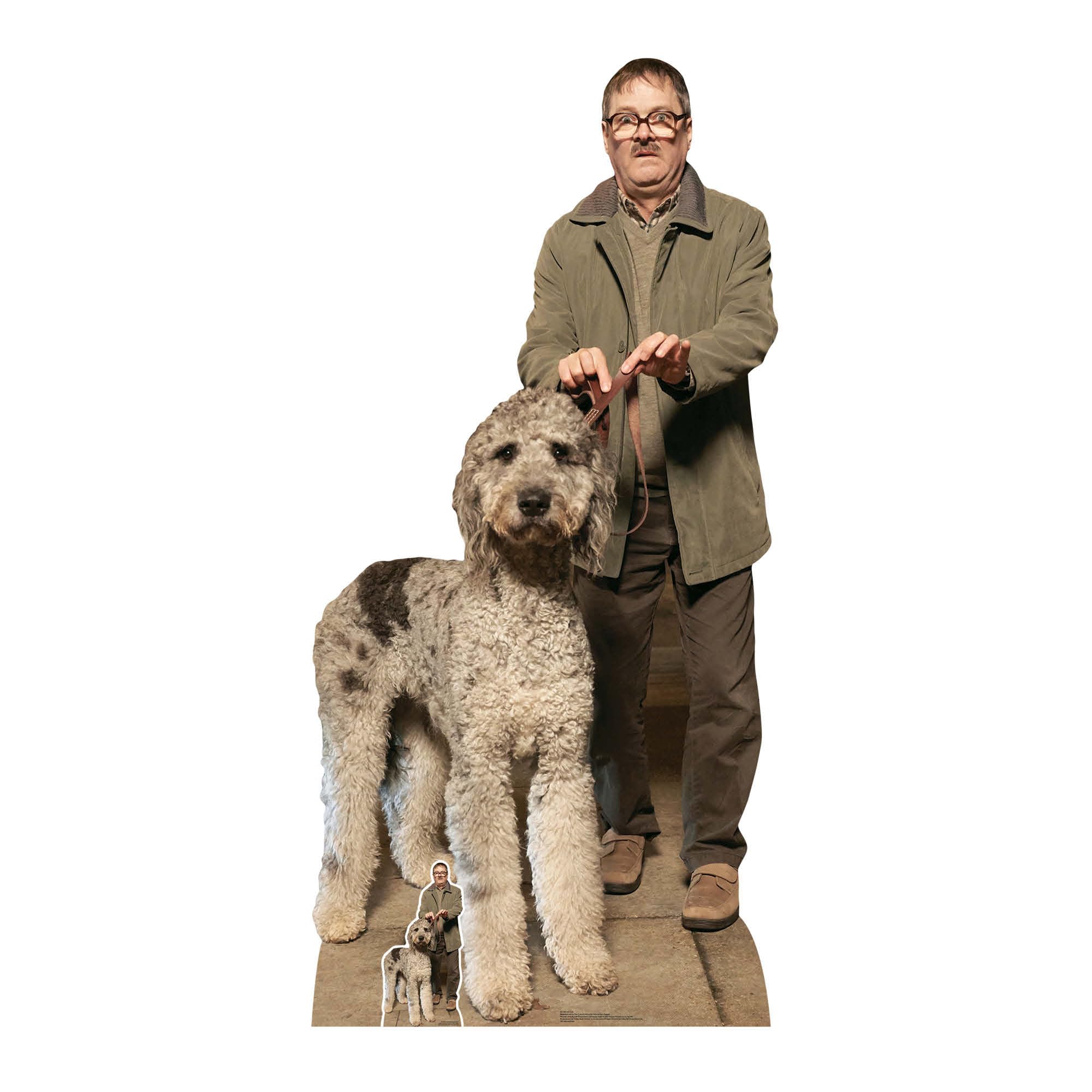 Star Cutouts SC1585 Jim & Milson Dog Friday Night Dinner (Mark Heap) Lifesize Cardboard Cutout – Fan-Favourite “Shalom Jackie” Display for Collectors