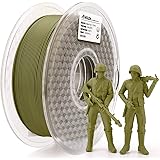 AMOLEN PLA 3D Printer Filament,Army Green Matte PLA Filament 1.75mm,3D Printing Material 1kg